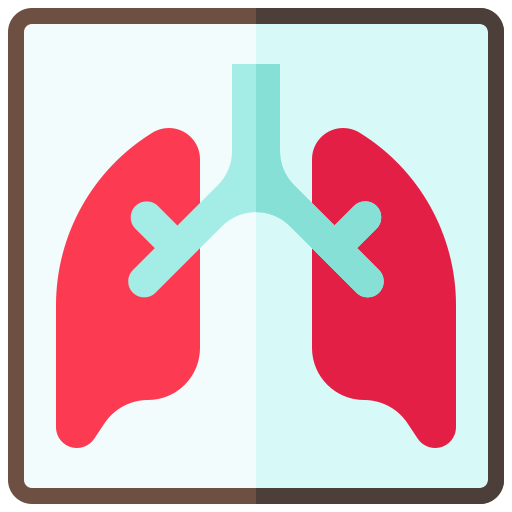 Lung, virus, x-ray, x-ray film icon
